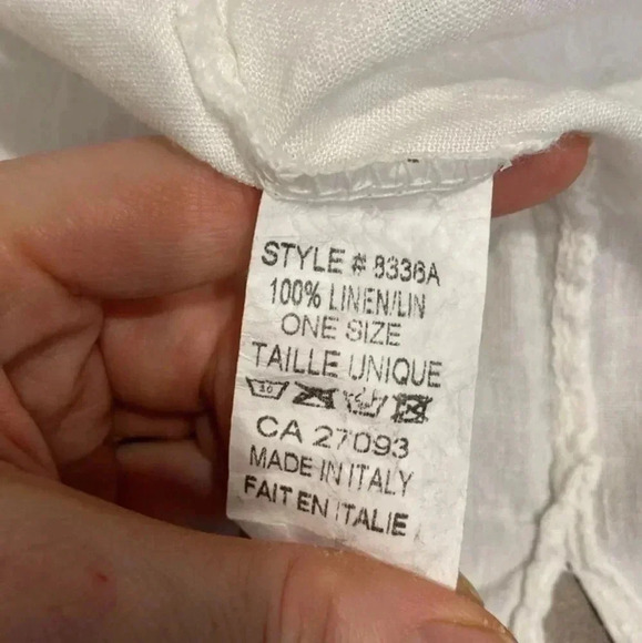 FROCCELLA  100% linen tunic blouse - Picture 7 of 11